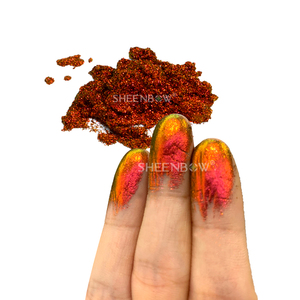 Sheenbow <strong>sheglam</strong> Wholesale <strong>Cosmetics</strong> Makeup Eyeshadow Palettes Loose Red Multichrome Chameleon Eye Shimmer Glitter Pigments - Product Image 1