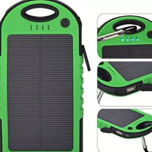 Chargeur solaire portable haute qualité haute capacité 5000 mAh avec lampe torche LED et mini-banques d'alimentation solaires avec porte-clés - Product Image 2