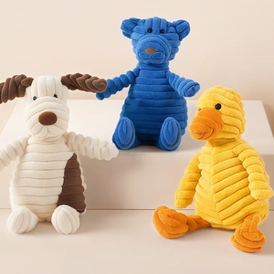 कुत्ते ने मुखर स्व-ही बोरियत राहत कलाकृतियों मोलर पालतू पिल्ला प्रशिक्षण इंटरैक्टिव गुड़िया खिलौना - Product Image 3