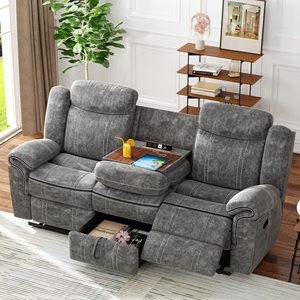 Sofá Reclinable Eléctrico de Cuero Genuino de <span class=keywords><strong>3</strong></span> <span class=keywords><strong>Plazas</strong></span> CY Luxury VIP Theater Cinema con Función de Refrigeración para Cine en Casa - Product Image 2