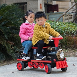 Nouveau Design Unique 4 places enfants voiture électrique mini tour électrique sur le centre commercial train pour les enfants à monter avec siège pour adulte - Product Image 4