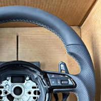 Volant en cuir pleine fleur en stock pour Audi A3 S3 RS3 A4L A5 S5 RS5 A6L A7 S7 RS7 Q3 Q5 Q5L Q7 A4 B8 B9 A6 C7 C8