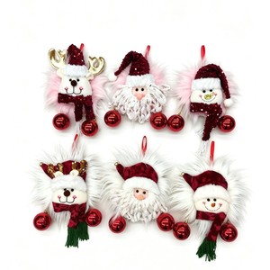 Christmas Plush Santa Claus Figurine Pendant Creative Christmas <b>Tree</b> <b>Ornament</b> Long-pile Hanging Decoration - Product Image 4