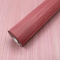 Mywind Nieuw Ontwerp Natuurlijk Materiaal Behang Rose Rode Abaca Wandbekleding Sisal Jute Ruwe Hennep Voor Binnenwanddecoratie