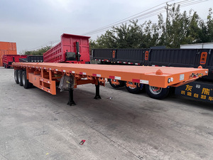 Xe Thạc Sĩ 30-80 Tấn 3 Trục 20ft 40ft 45ft Phẳng Hàng Hóa Container Xe Tải Trailer Bán - Product Image 3