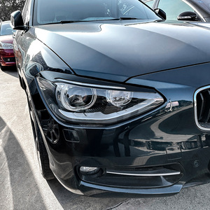 Bmw Headlight Brow Stickers Piano Black Carbon Fiber Texture For F20 F21 2011 2014 Exterior Modification - Product Image 2