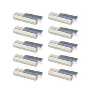 Emuca โช้คอัพประตูแบบนิ่มพลาสติกนิกเกิลด้าน10ชิ้น1275924ประตู - Product Image 1