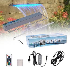 <span class=keywords><strong>Pondo</strong></span> น้ำพุสระว่ายน้ำมีไฟ24 "พร้อมไฟ LED 7สีอะคริลิคสำหรับสวนกลางแจ้งบ่อน้ำน้ำตกรั่วไหล - Product Image 2