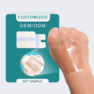 Pembalut Film transparan OEM, gaya bingkai gambar, bantalan pita perekat untuk kateter IV, pasca bedah, peralatan medis - Product Image 2