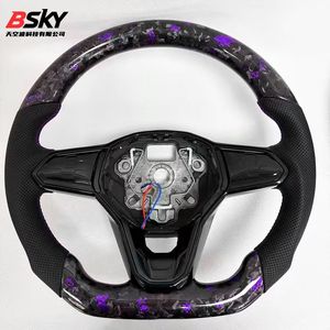Volant en cuir Nappa et fibre de carbone forgée, <span class=keywords><strong>prix</strong></span> de gros personnalisé exclusif pour Volkswagen Polo Jetta Golf Passat - Product Image 1