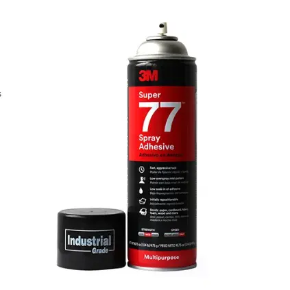 Adesivo Spray multiuso Super 77 a media resistenza iniziale per applicazioni industriali