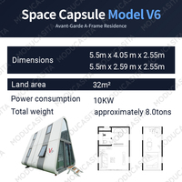 Maison en conteneur en acier respirante personnalisable Cabines Apple connectées Deux étages préfabriquées pour habitation Bureau Bâtiment Chambre