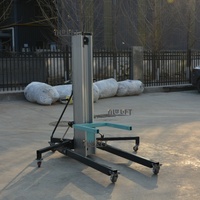 3.5m 5m 6.5m 8m Manuel Tip Alüminyum Kaldırma Platformu 300kg Kapasiteli Elle Çalıştırılan Lift