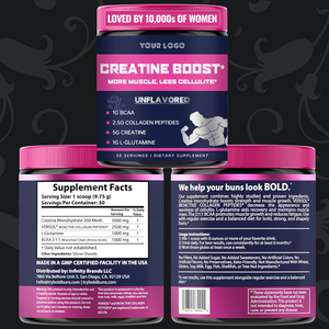 Complément alimentaire pour la performance athlétique, poudre de nutrition sportive avec créatine monohydrate pour la <span class=keywords><strong>musculation</strong></span> et la récupération après l'entraînement - Product Image 5