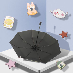 Niedliche Katze Sonnenschutz Regenschirm weiblich schwarz Gummi klar Regenschirm Dual Use Custom Printing Regenschirme
