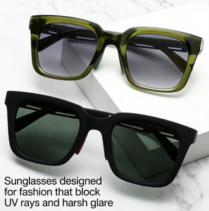 แว่นกันแดดทรงสี่เหลี่ยมคุณภาพสูงปี 2026 วินเทจ ป้องกันรังสียูวี 400 แฟชั่นใหม่ แว่นตาหรูสำหรับผู้ชายและผู้หญิง - Product Image 1