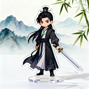 Phim hoạt hình ba chiều nhựa Keychain bán buôn tùy chỉnh dễ thương Acrylic Móc Chìa Khóa Epoxy long lanh Acrylic Keychain biểu tượng tùy chỉnh - Product Image 4