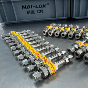 Unión de Doble Férula de Acero Inoxidable SS316 de <span class=keywords><strong>1</strong></span>/2'', Accesorios de Tubería Dieléctricos con Rosca NPT para Instrumentación de Alta Presión - Product Image 5