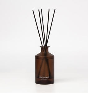 Kemasan Logo kustom 100ml 250ml kosong mewah buram Amber Reed Diffuser botol aromaterapi kaca dengan kotak untuk dekorasi rumah - Product Image 4