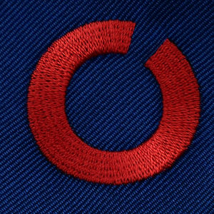 Corbata con logotipo bordado personalizado, corbata con clip bordada a máquina, corbata preatada de grogrén azul marino con agujeros <span class=keywords><strong>para</strong></span> botones, corbata fácil de quitar - Product Image 2