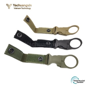 Trendy Retail Backpack Water Bottle Holder <b>Hooks</b> Molle Hanging Strap Webbing Buckle <b>Clip</b> Khaki Colors Plastic Classic - Product Image 5