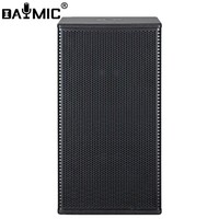 Sistema de Audio Profesional de Madera Negra con Sonido Superclaro, Diseñado con un Tweeter de Una Pulgada y Cuatro Drivers de Medios-Bajos de Cinco Pulgadas, Tipo Line Array