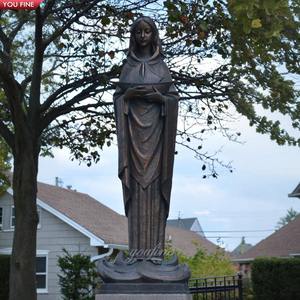 Statua della <span class=keywords><strong>regina</strong></span> del cielo in bronzo religioso a grandezza naturale - Product Image 4