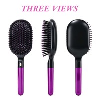 Hochwertiger Luftkissen-Kamm, Weitgezahnte Kopfhaut-Massagebürste für Voluminöses Haarstyling, Entwirrender Paddelkamm für Zuhause & Salon