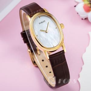 Reloj ovalado Vintage con logotipo personalizado para mujer, Reloj de acero inoxidable con esfera pequeña, pulseras de lujo con perlas, relojes de cuarzo personalizados - Product Image 5