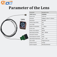 Caméra endoscopique d'inspection de canule étanche 1.5mm 400*400p pour endoscope et vidéoscope vétérinaire