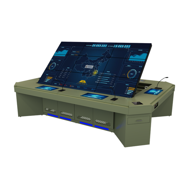 Customized Command Center Remote Control Lifting Electronic Sand Table Dual Control Large Screen Touch Screen Workstation