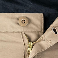 Pantalon cargo kaki léger et respirant grande taille OEM & ODM, en tissu Ripstop, pour la randonnée en extérieur, avec logo personnalisé, vêtements de travail sur mesure