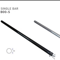 Poteau simple TRUSS BOO-S en alliage d'aluminium 6082-T6, argenté, 50x2mm, certifié TUV CE, pour utilisation en exposition