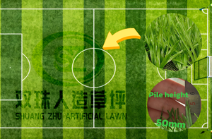 Césped Sintético para Jardín, Económico, de 50 mm, con Forma de Animal, Verde, Plástico, Impermeable, Ecológico, para Deportes - Product Image 5