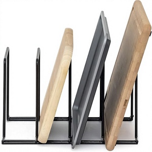 ชั้นวางเขียงโลหะแบบมินิมอลสำหรับจัดเก็บในครัวแบบชั้นเดียว - Product Image 6