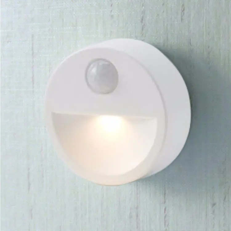 PIR Lampu LED Sensor Gerak untuk Dapur LED Lampu Bawah Kabinet Samping Tempat Tidur Lemari Pakaian Keamanan Malam Lampu Daya Baterai