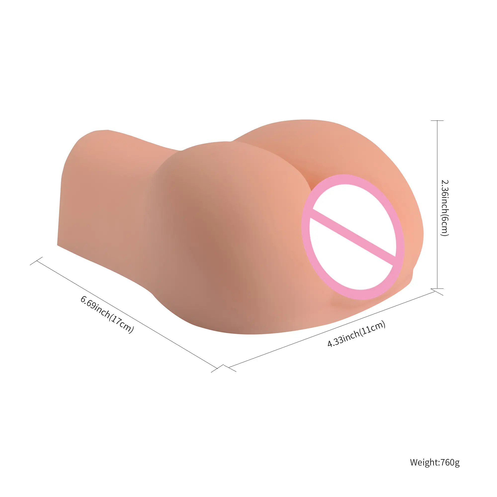 XISE 0.57Kg Vagina Shape Pocket Pussy Tpr Mature Ass Adult Sex Toys For Men Realistic Masturbator