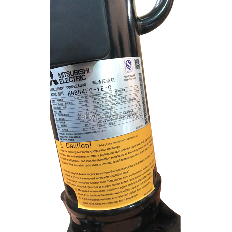 コンプレッサーR410aエアコンスペアパーツ三菱DCインバータ冷凍用