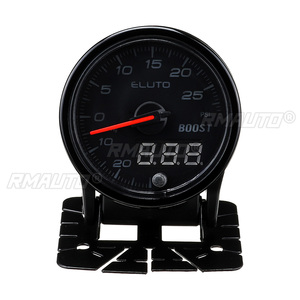 Manómetro Digital de 2 Pulgadas (52mm) y 12V para Auto, con Indicador de Temperatura de Agua y Aceite, Presión de Turbo, Tacómetro, Voltímetro, EGT, Pantalla LED de 10 Colores y Reloj Digital - Product Image 5