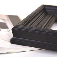 Cadre photo en bois MDF 12*12 pouces noir, couleur personnalisée en usine, cadre en bois massif pour cadre de relief polyvalent
