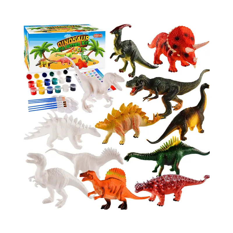 Costume Animals Dinosaur Park Projector Painting Set Kit kid Hot Cheap Educational Drawing color pigment Toy cheap product