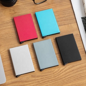 Portafoglio Pop-Up Sottile e Intelligente <span class=keywords><strong>da</strong></span> <span class=keywords><strong>Uomo</strong></span> di Design OEM con Blocco RFID in Alluminio e Porta Carte di Credito - Product Image 6