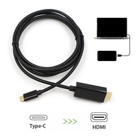 Adaptador de Tipo-C a HDTV 4K HD 30Hz con Núcleo de Cobre y Blindaje Trenzado con Cubierta de PVC para Conectar el Teléfono Móvil al Televisor