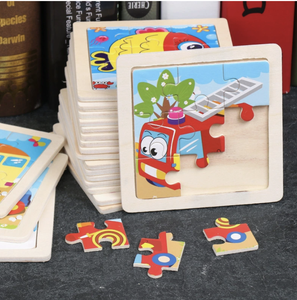 CPC CE Vente en gros <span class=keywords><strong>Puzzle</strong></span> en bois 9 pièces pour enfants, éducatif précoce, thème animaux de dessin animé et outils de circulation, avec panneaux d'apprentissage cognitif - Product Image 2