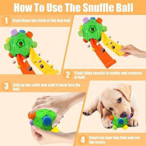 Dispenser per cuccioli mangiatoia lenta foraggiamento Snuffle Ball infrangibile giocattolo interattivo per animali domestici palla giocattolo Puzzle giocattoli da masticare - Product Image 2