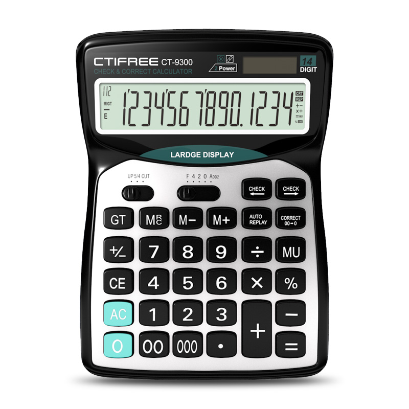 Персонализированный Настольный калькулятор на солнечной батарее с логотипом от тиффера ct9300