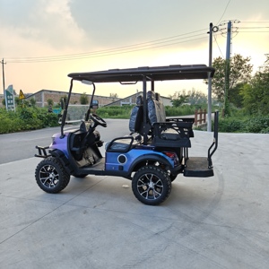 Carrito de Golf Eléctrico Mini <span class=keywords><strong>Moke</strong></span> Certificado por la CE, con Batería de 12V100AH y 60V, para 3-4 Pasajeros, Alcance de 70-110 km - Product Image 1