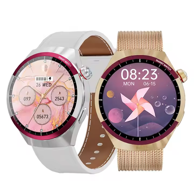 Kalobee SK6 Mini Smart Fashion Watch Women 1.3 Inch Color HD Screen Waterproof Digital Smartwatch With 3 Straps