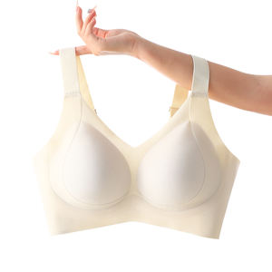 Sujetador Grande Talla <span class=keywords><strong>XX</strong></span> para Mujeres con Mucho Busto, Sujetador Sexy XXX, Elástico, Sin Costuras, Inalámbrico, con Tirantes Anchos y Espalda Ancha para Mujer - Product Image 6