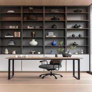 <span class=keywords><strong>Bureau</strong></span> d'étude et bibliothèque murale en mélamine écologique sur mesure - Product Image 2